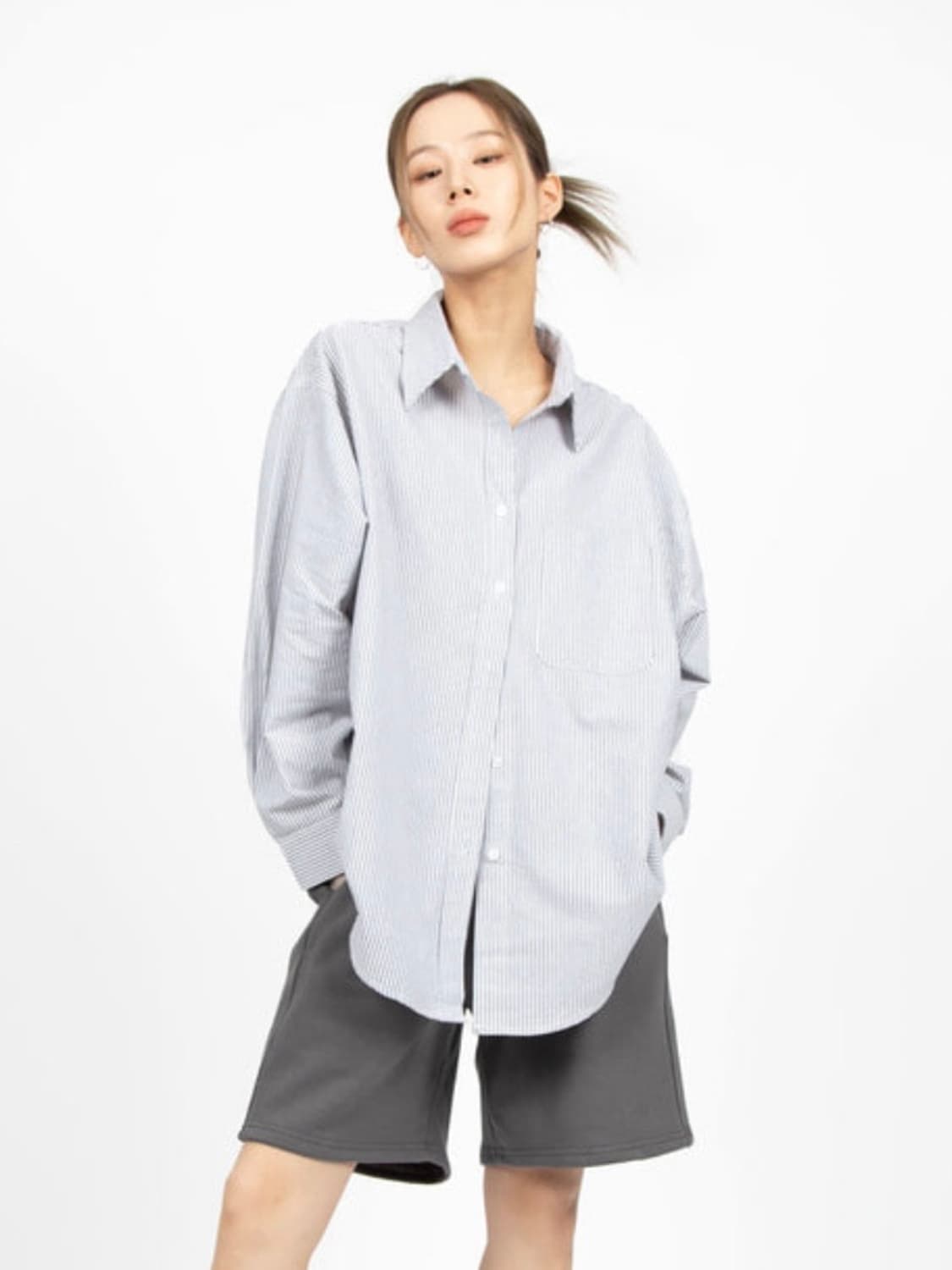 릿킴 REETKEEM OXFORD STRIPE SHIRTS 상품이미지3