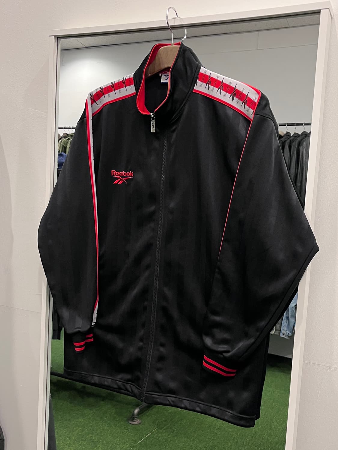 90s Reebok 리복 올드스쿨 저지 집업 상품이미지1