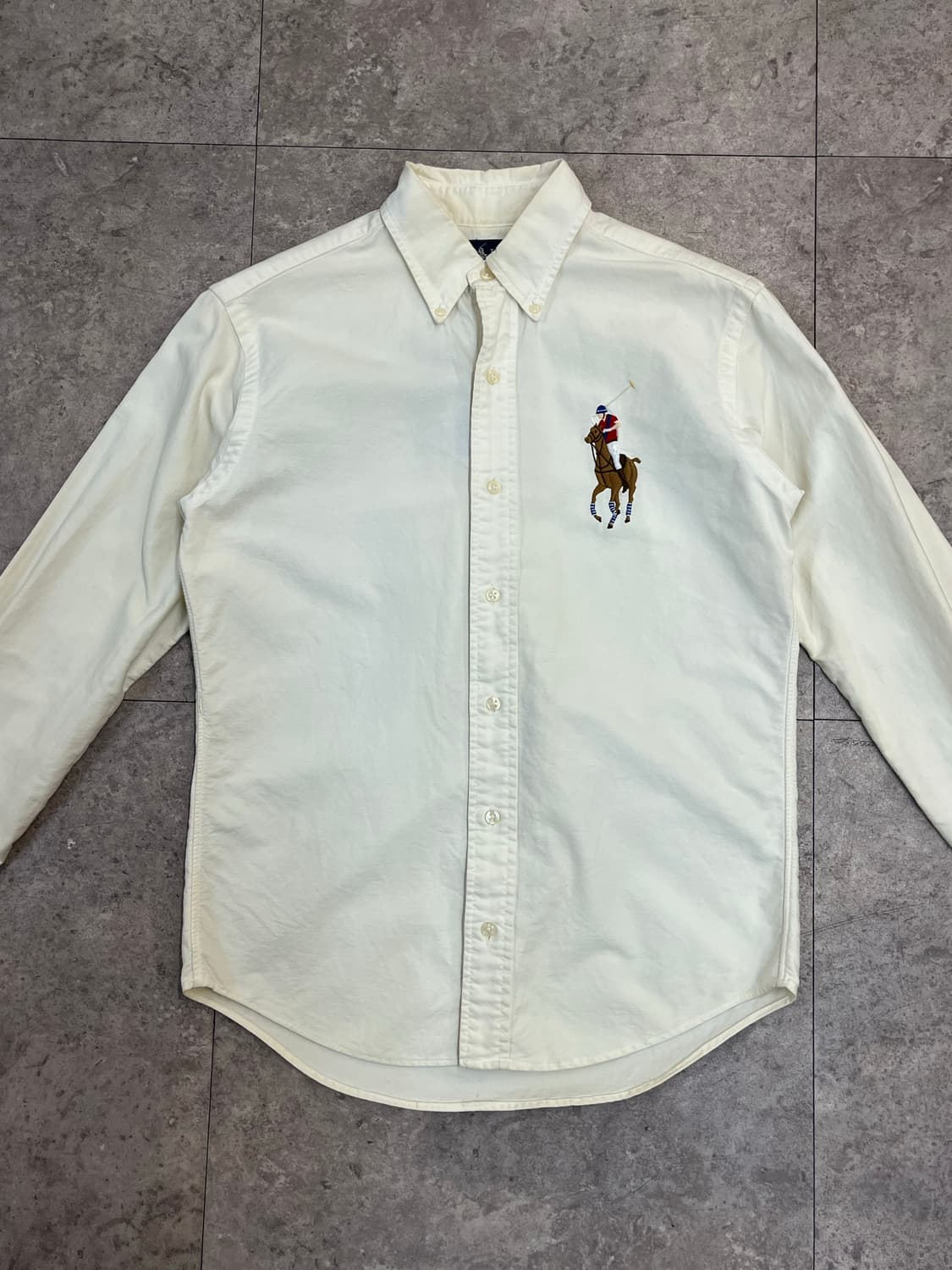 랄프로렌 빅포니 셔츠 크림 S #csz3245 상품이미지4