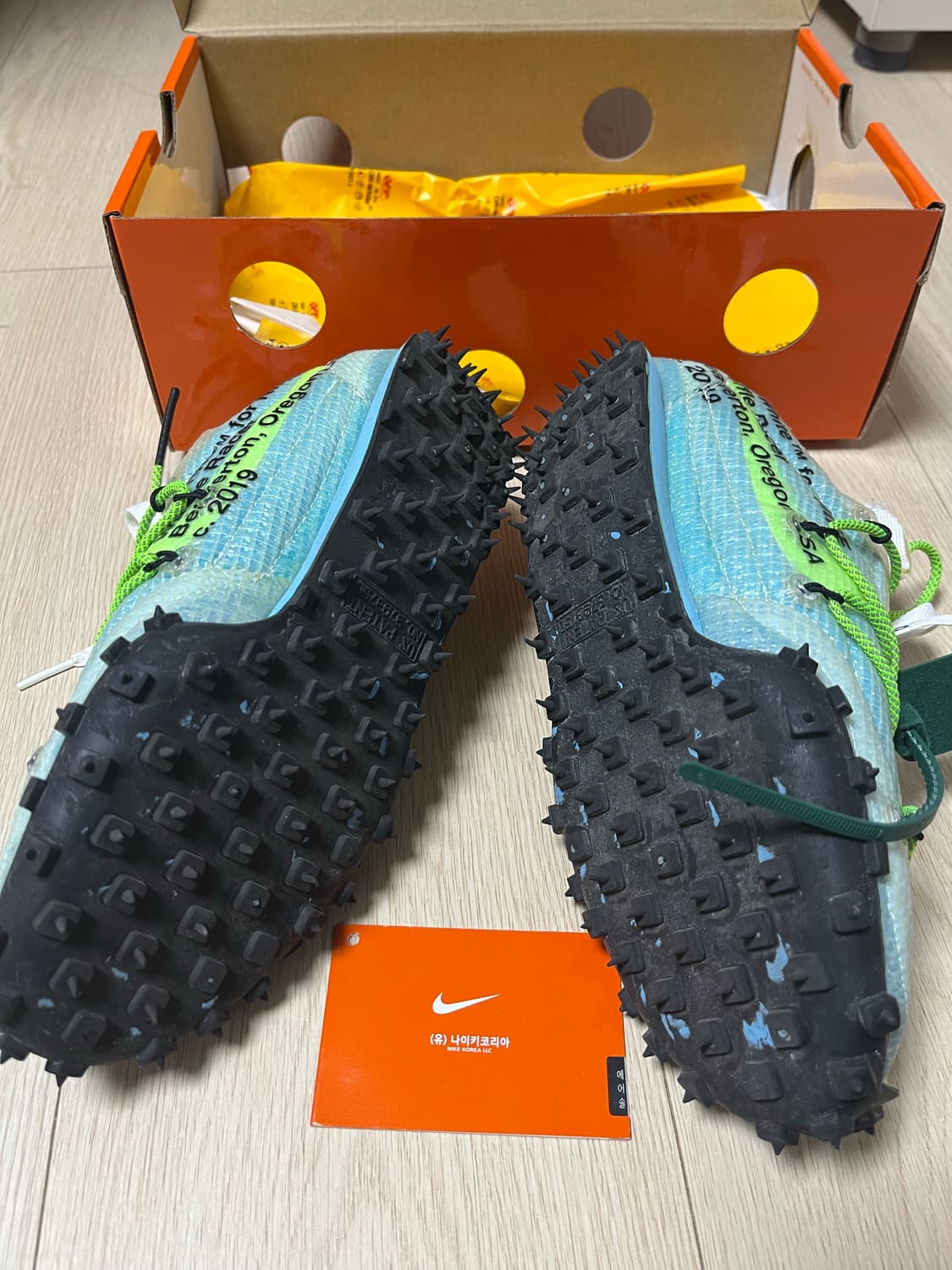 (W) 나이키 x 오프화이트 와플 레이서 블루 230 상품이미지2