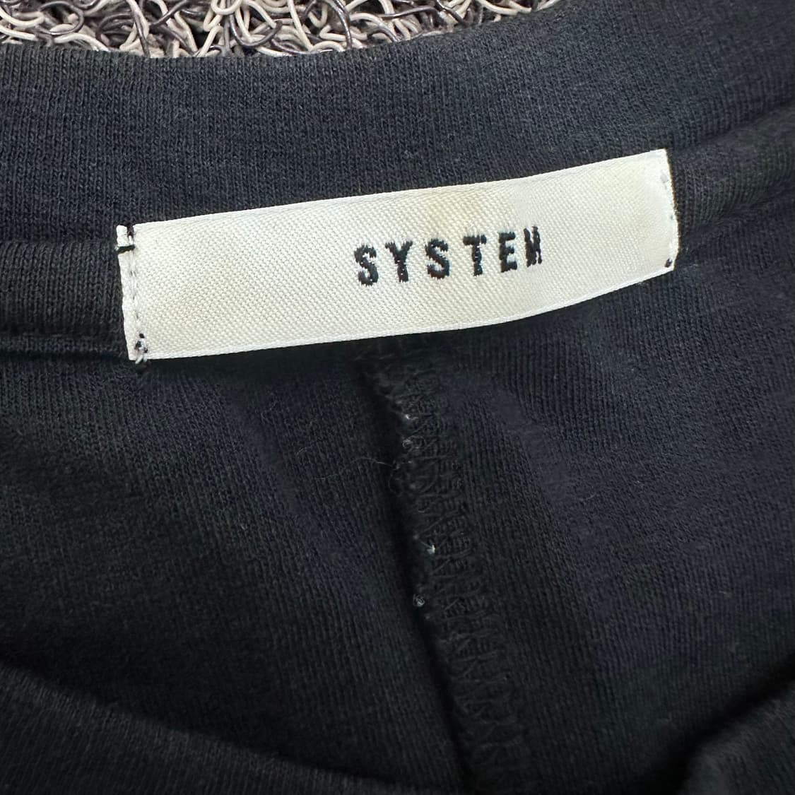 SYSTEM 시스템 한섬 여성 반팔 롱 원피스 블랙 90(S) 상품이미지3