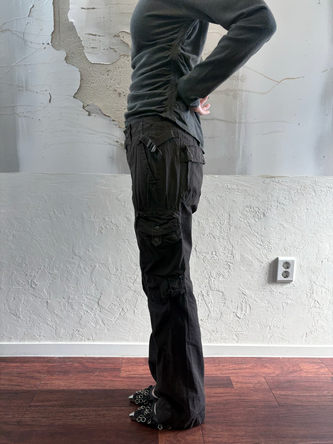 Dark Brown Cargo Pants 상품이미지2