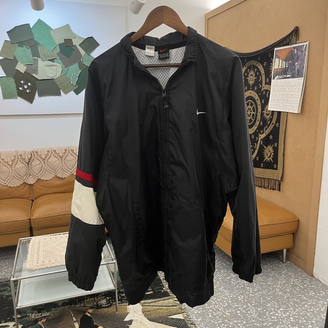 나이키 올드스쿨 레트로 빈티지 배색 바람막이 자켓 XL C11601 상품이미지3