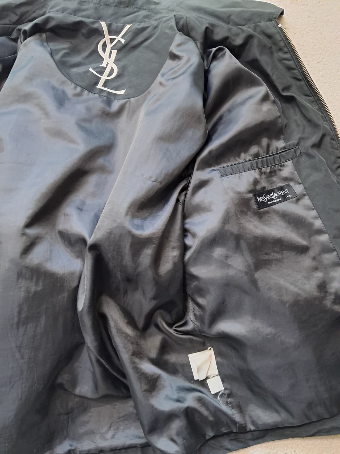 입생로랑 나일론 블루종 상품이미지6