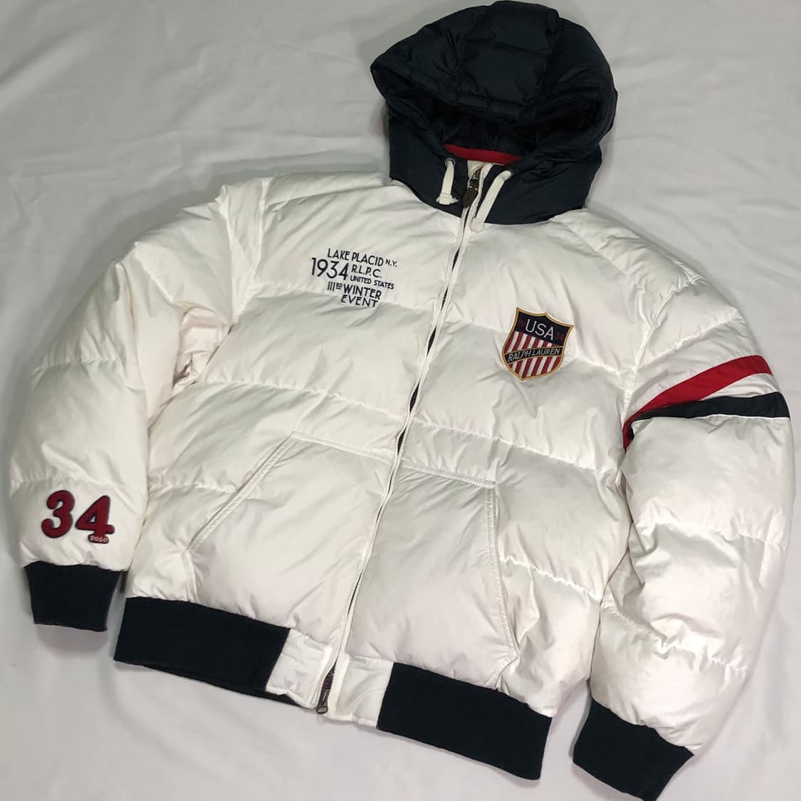 폴로 랄프로렌 USA 올림픽팀 빅로고 패딩 상품이미지1