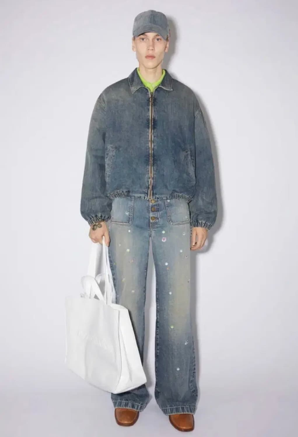 (EU 48) 아크네스튜디오 패디드 데님 봄버 자켓 상품이미지6