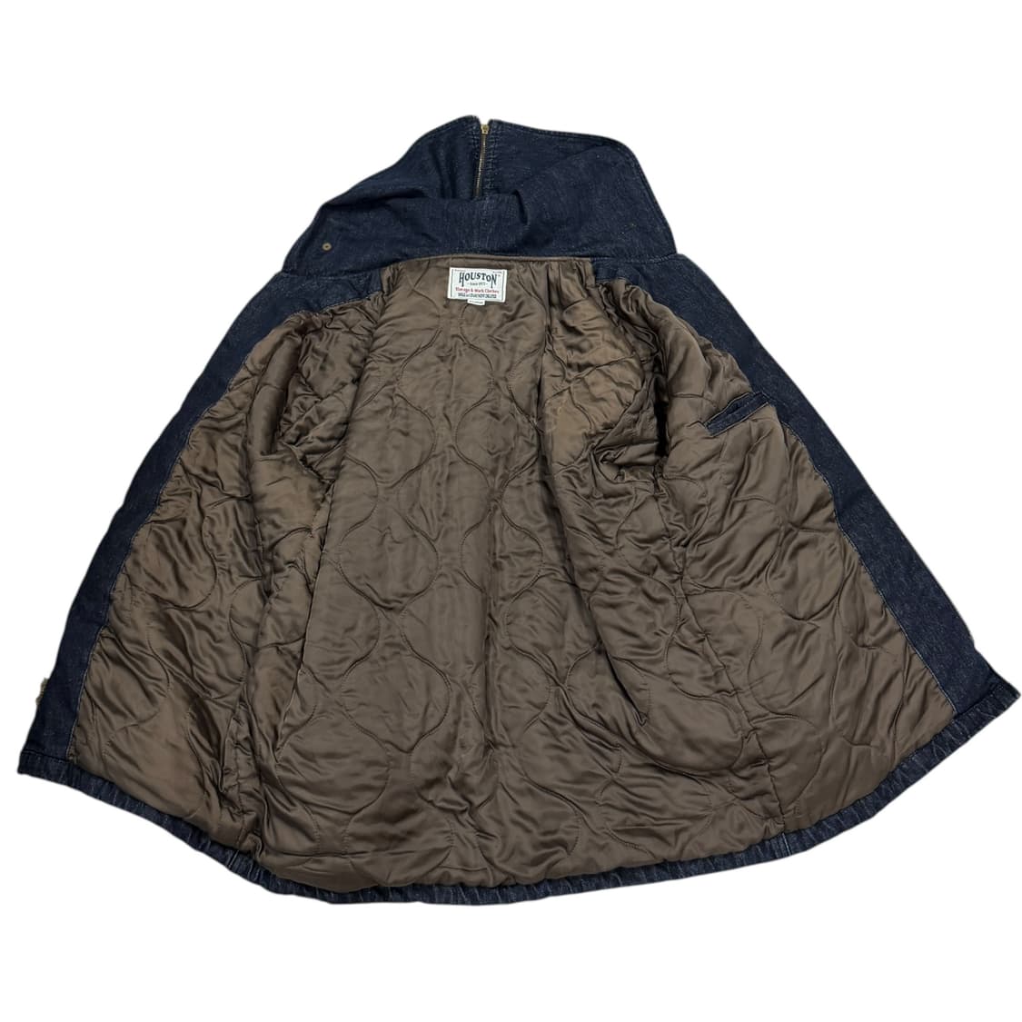HOUSTON 휴스턴 데님 누빔 후드 자켓 XL 상품이미지3