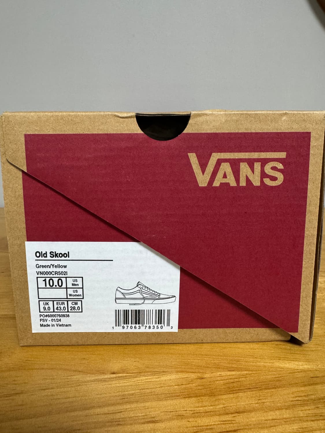 반스 레어버스 올드 스쿨 (그린 옐로우) / 280 / 새상품 상품이미지6