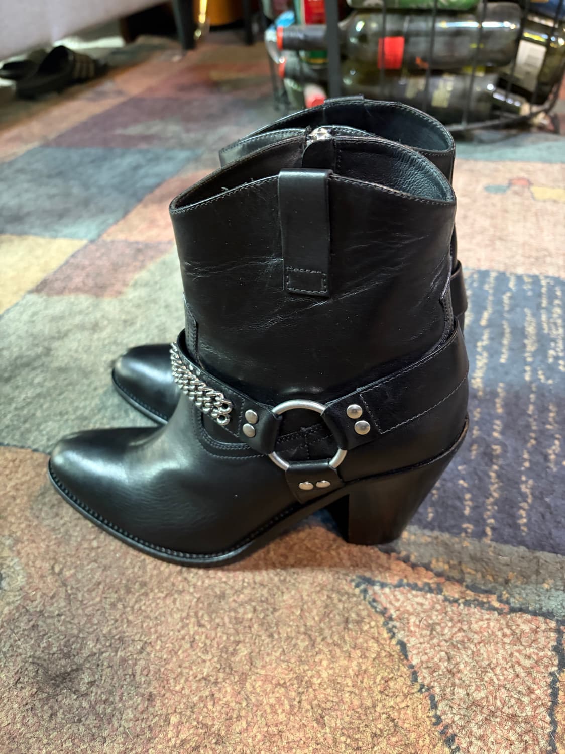 생로랑 체인 하네스 힐 부츠 size 39 (250-255) 상품이미지3