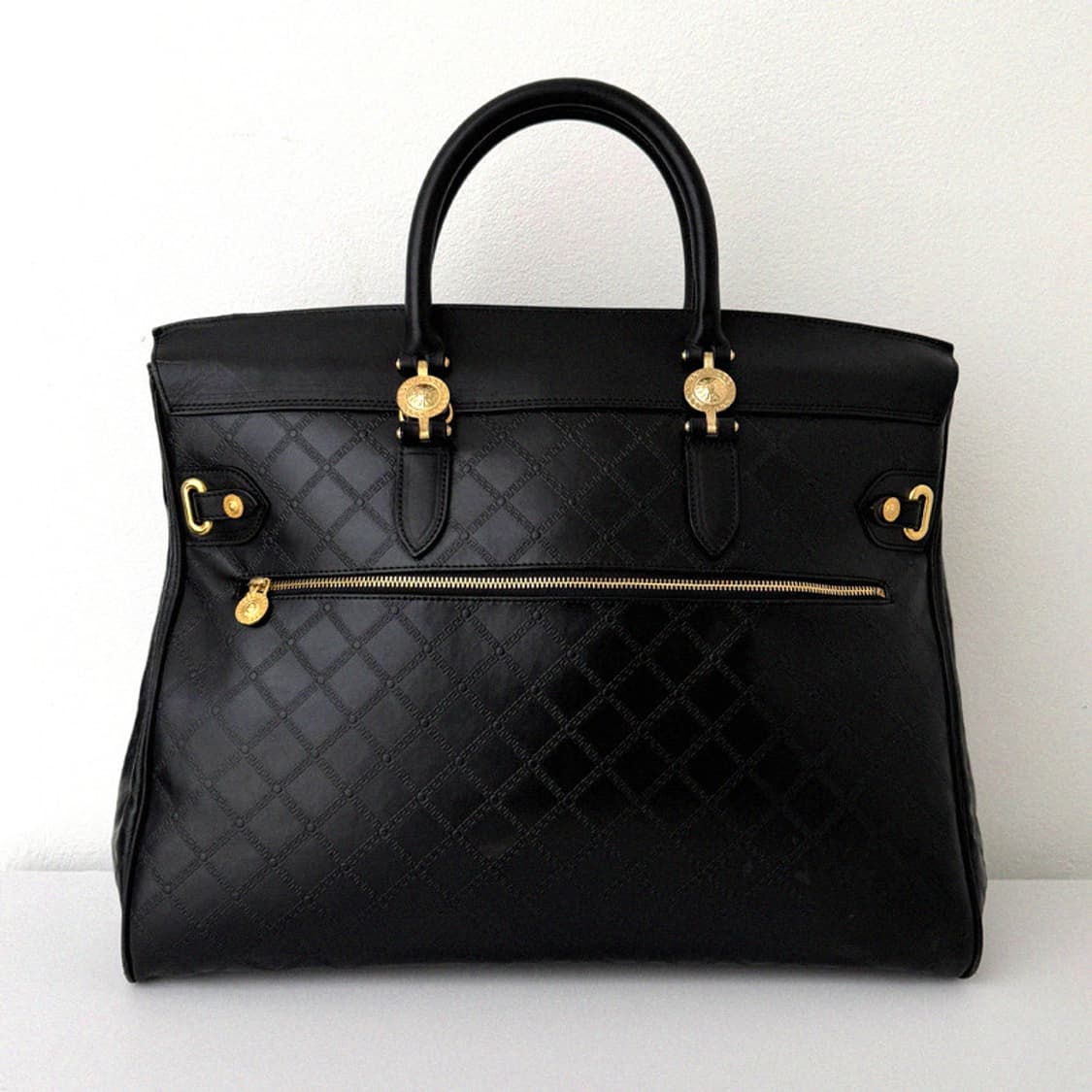 베르사체 빈티지 골드 금장 락 버킨백 50 토트 여행가방 지드래곤 상품이미지4