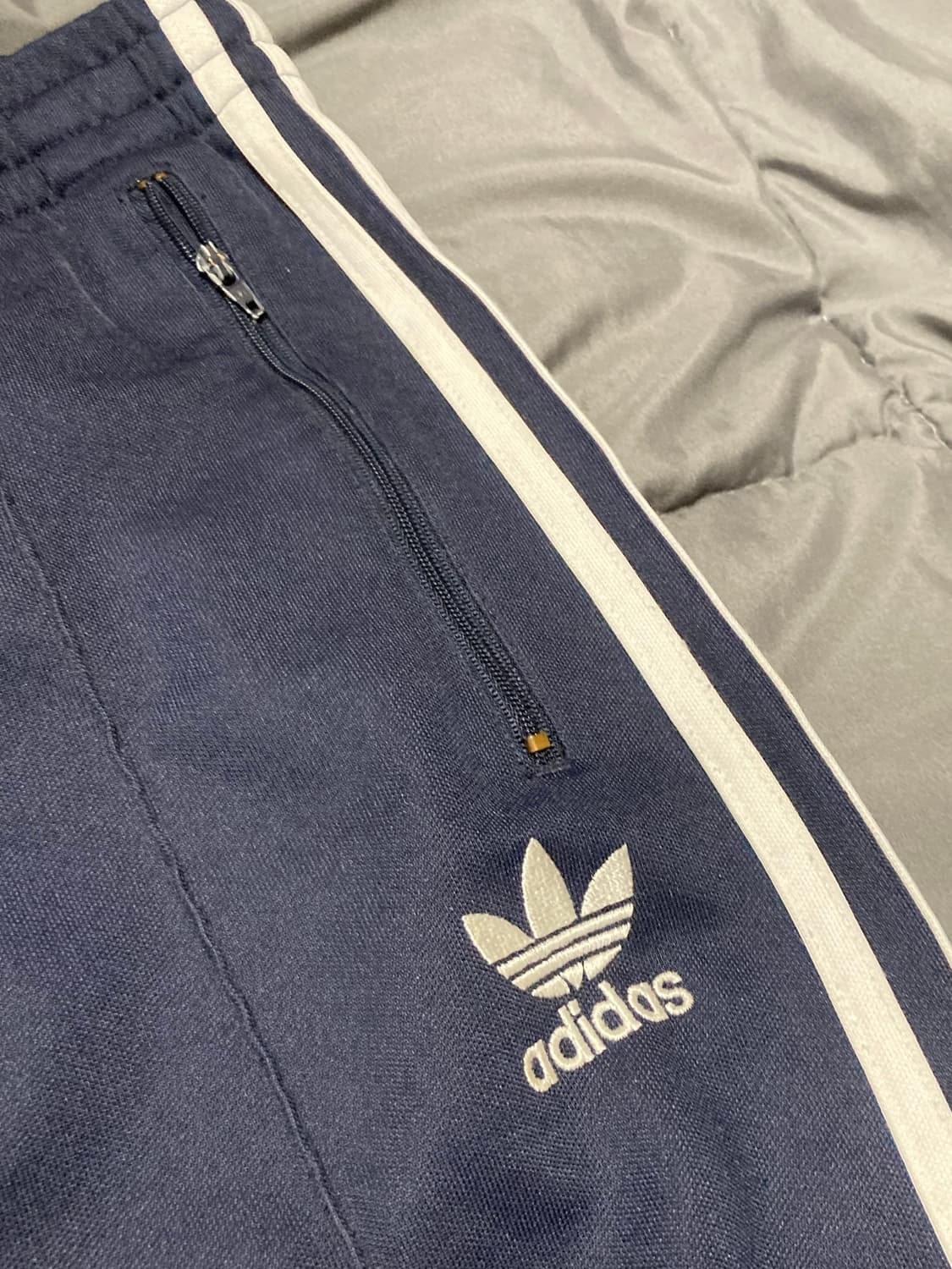아디다스 삼선 트레이닝 바지 네이비 100 상품이미지2