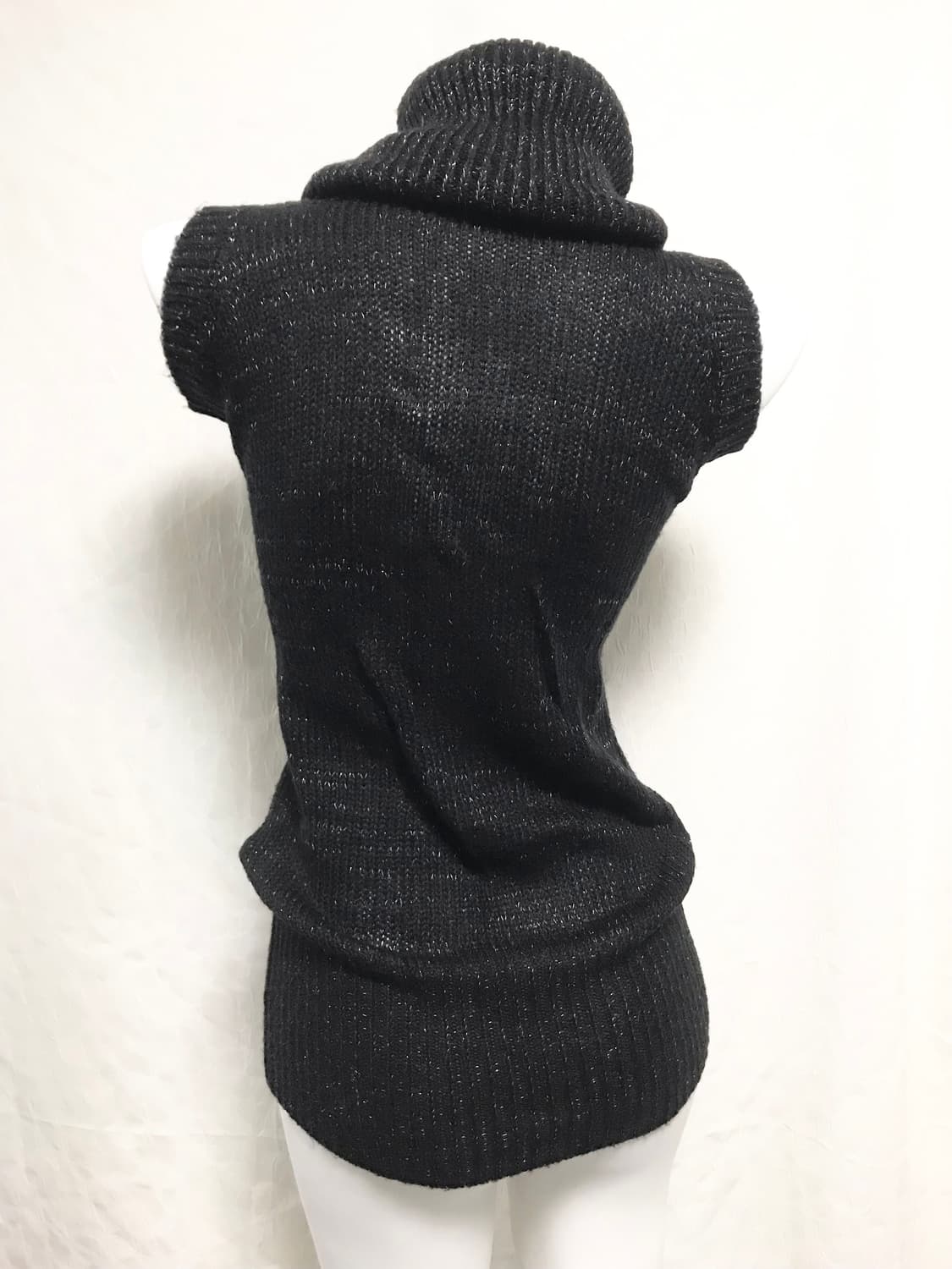 택포•빈티지 마즈 ma*rs 갸루 금장 하이넥 글리터 니트 원피스 탑 상품이미지3