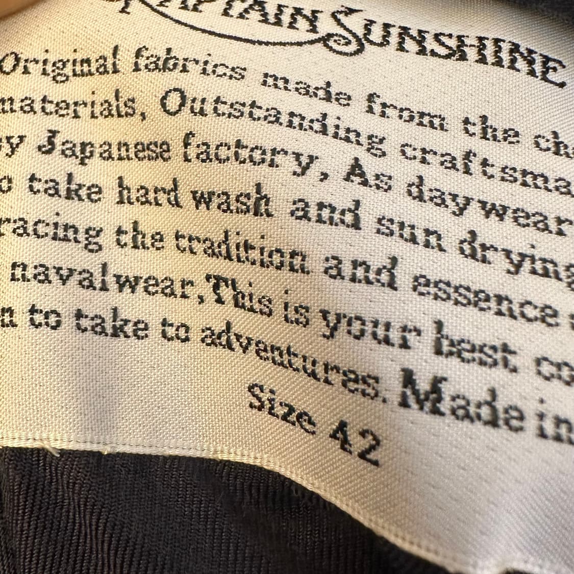 캡틴선샤인 세미핸드 더블 브레스티드 상품이미지5