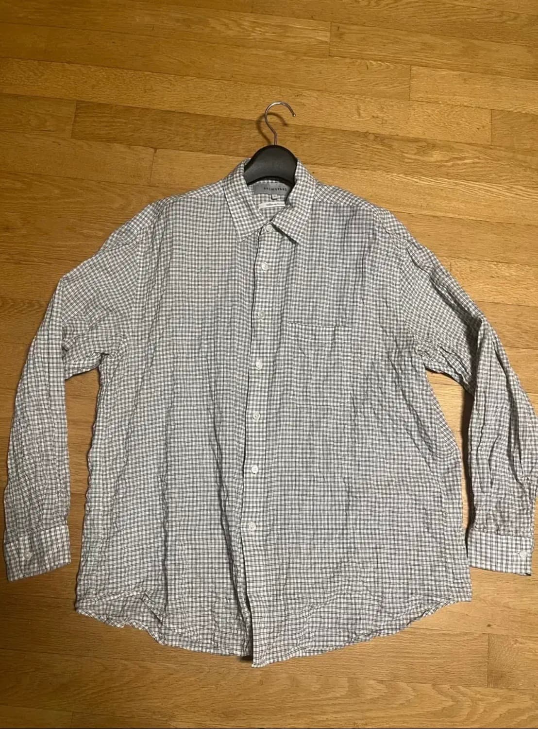 [3] 브라운야드 체크 셔츠 아이보리 상품이미지2