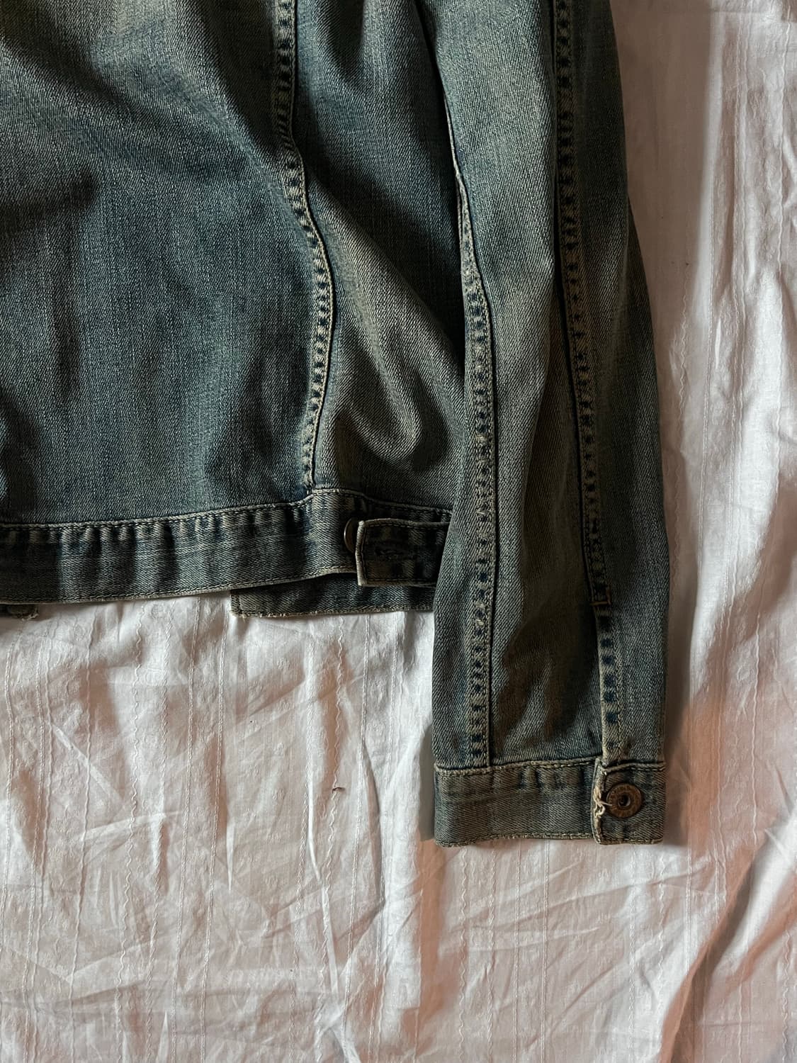 Vintage Green Washing Denim Jacket 상품이미지6