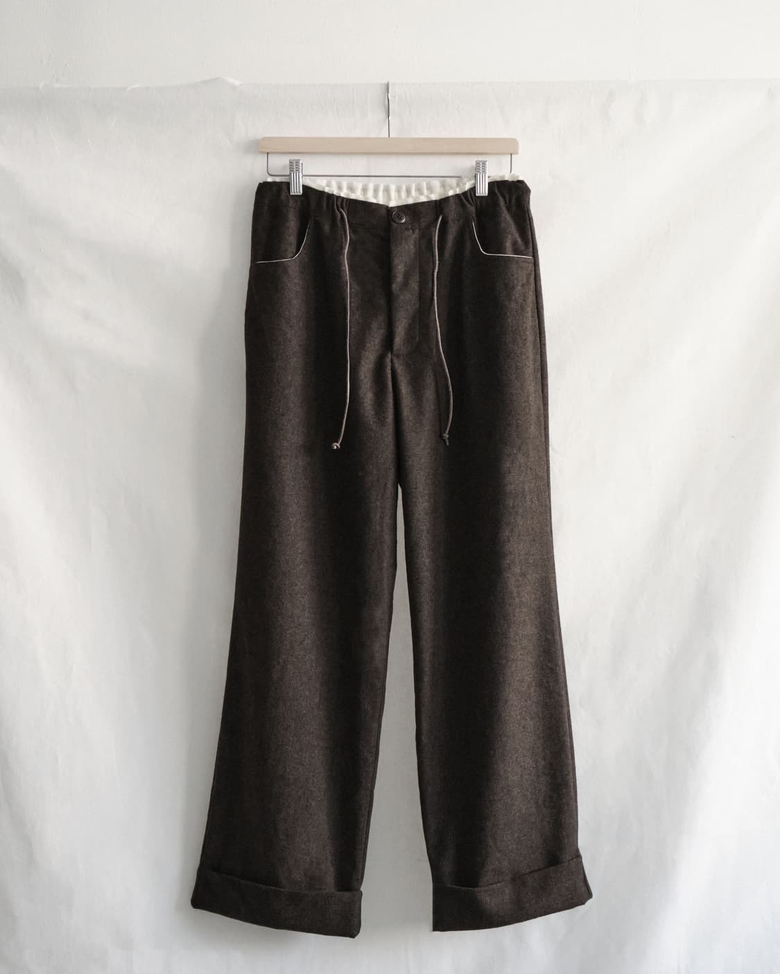 sea salt 씨솔트 울 파자마 팬츠 브라운 2 사이즈 상품이미지1