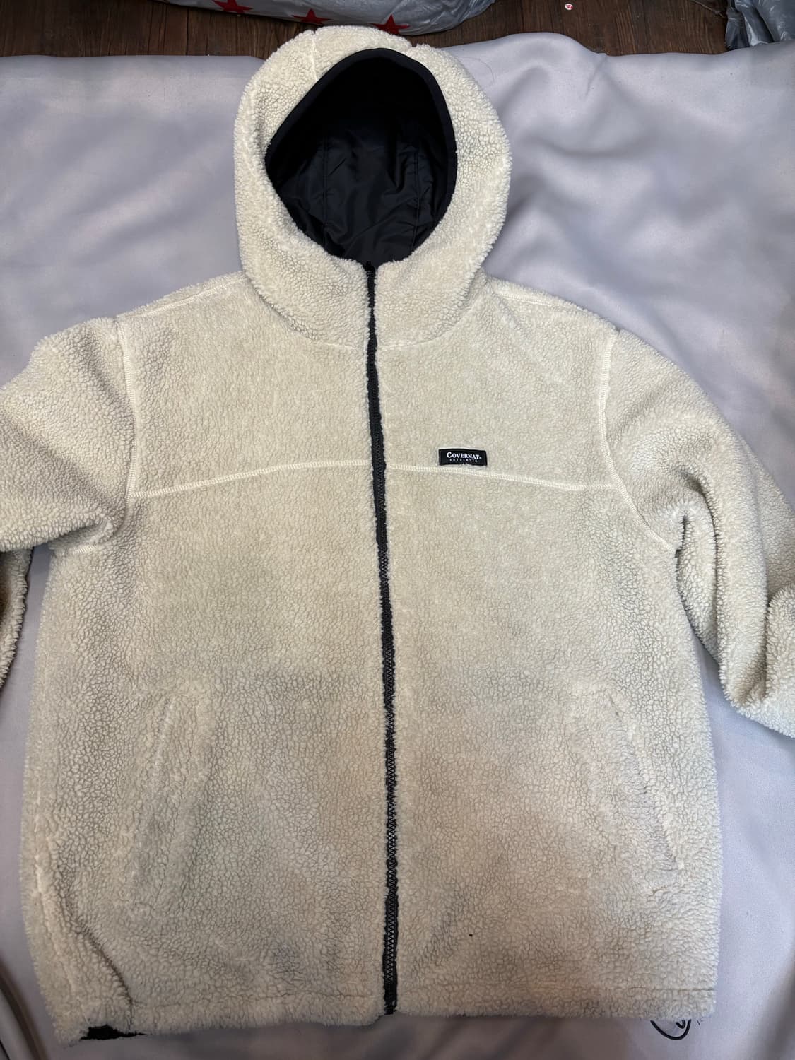 커버낫 후리스 집업 아이보리 상품이미지1