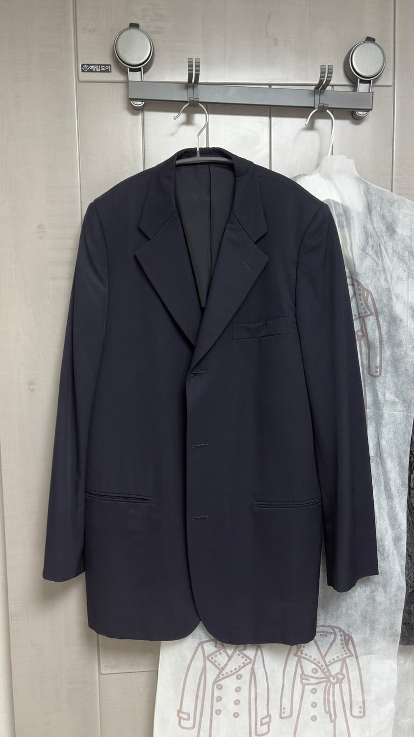 꼼데가르송 옴므 네이비 울 자켓 M 상품이미지1