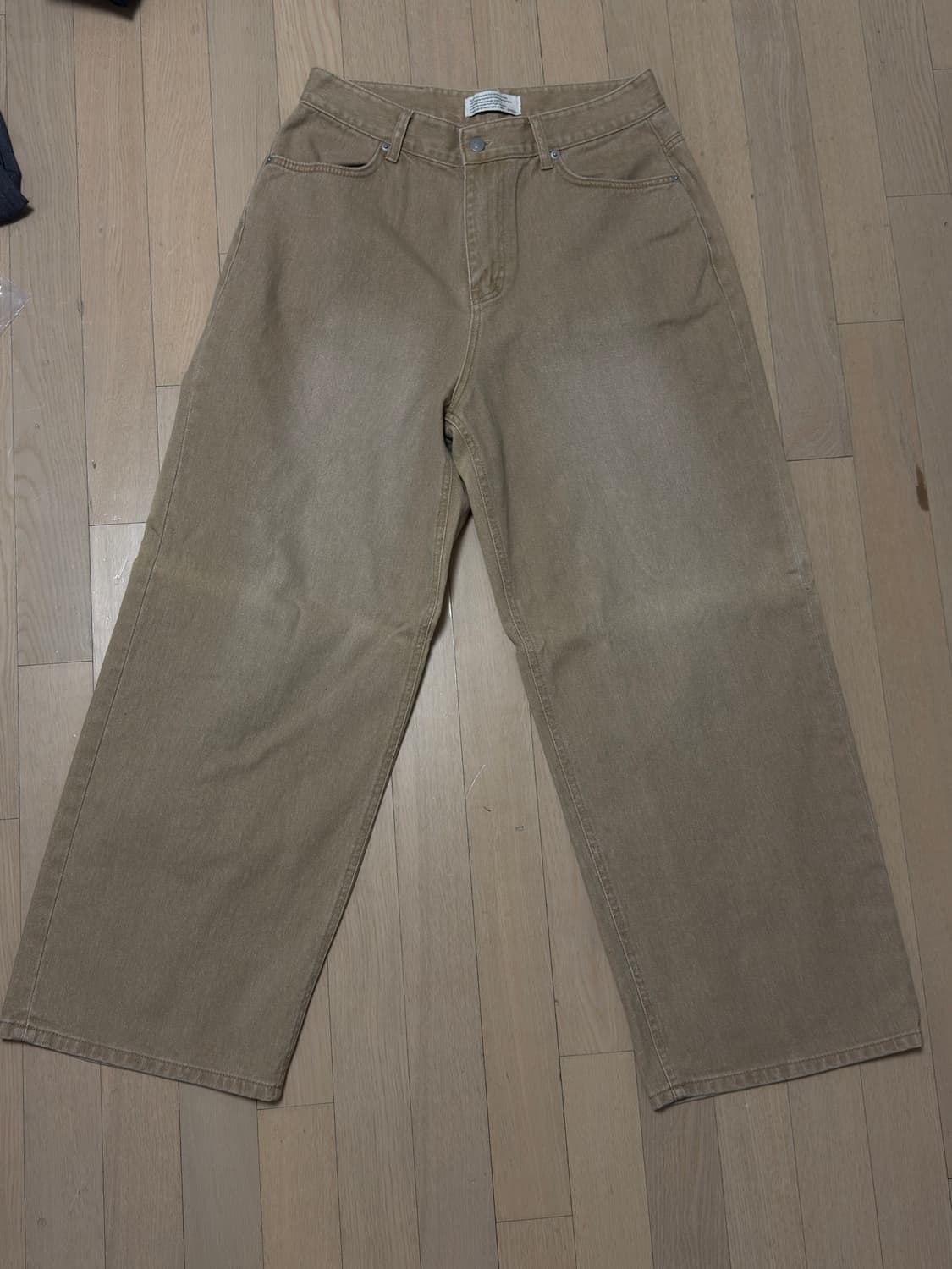 다이브인 루즈 와이드 데님 베지 색상 / 2사이즈 상품이미지3