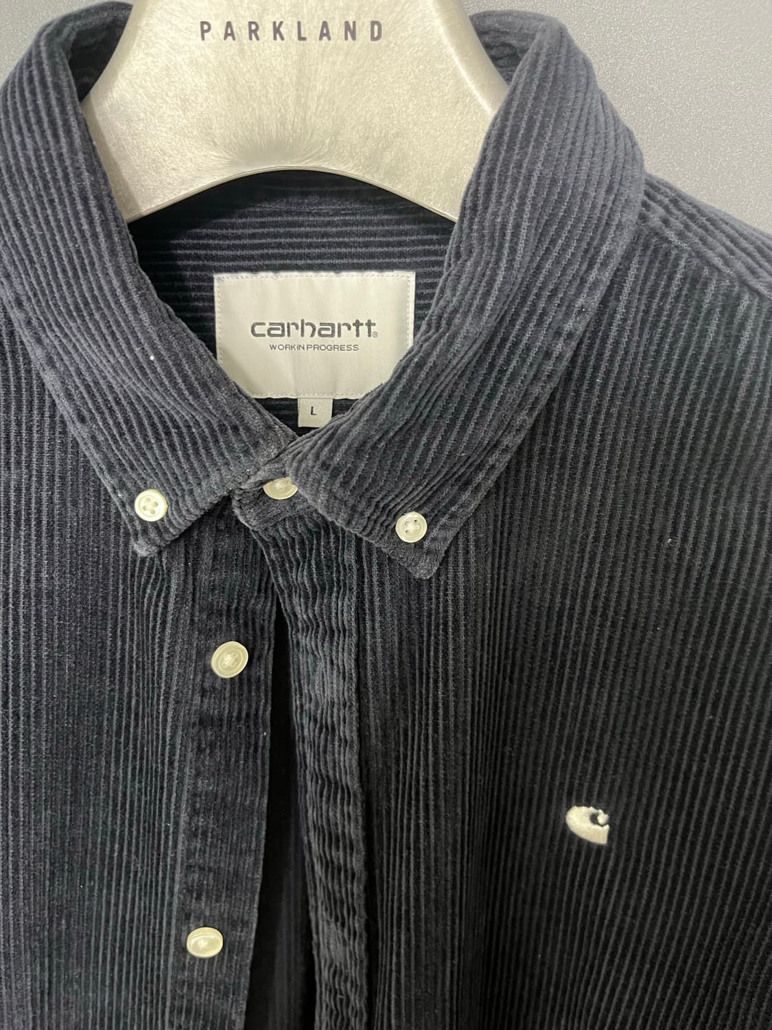 [L] 칼하트 wip 코듀로이 셔츠 네이비 상품이미지3