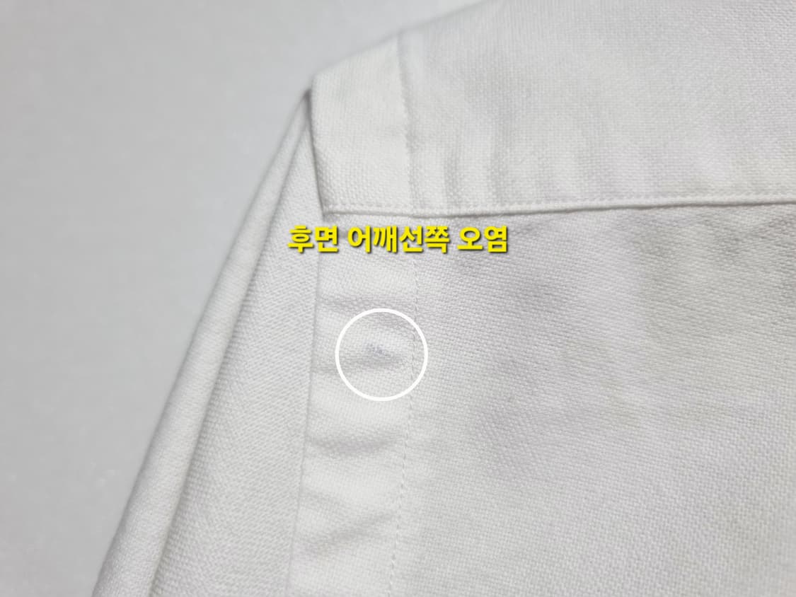 남성 폴로 옥스퍼드 멀티포티 화이트 흰색 긴팔 남방 셔츠 상품이미지9