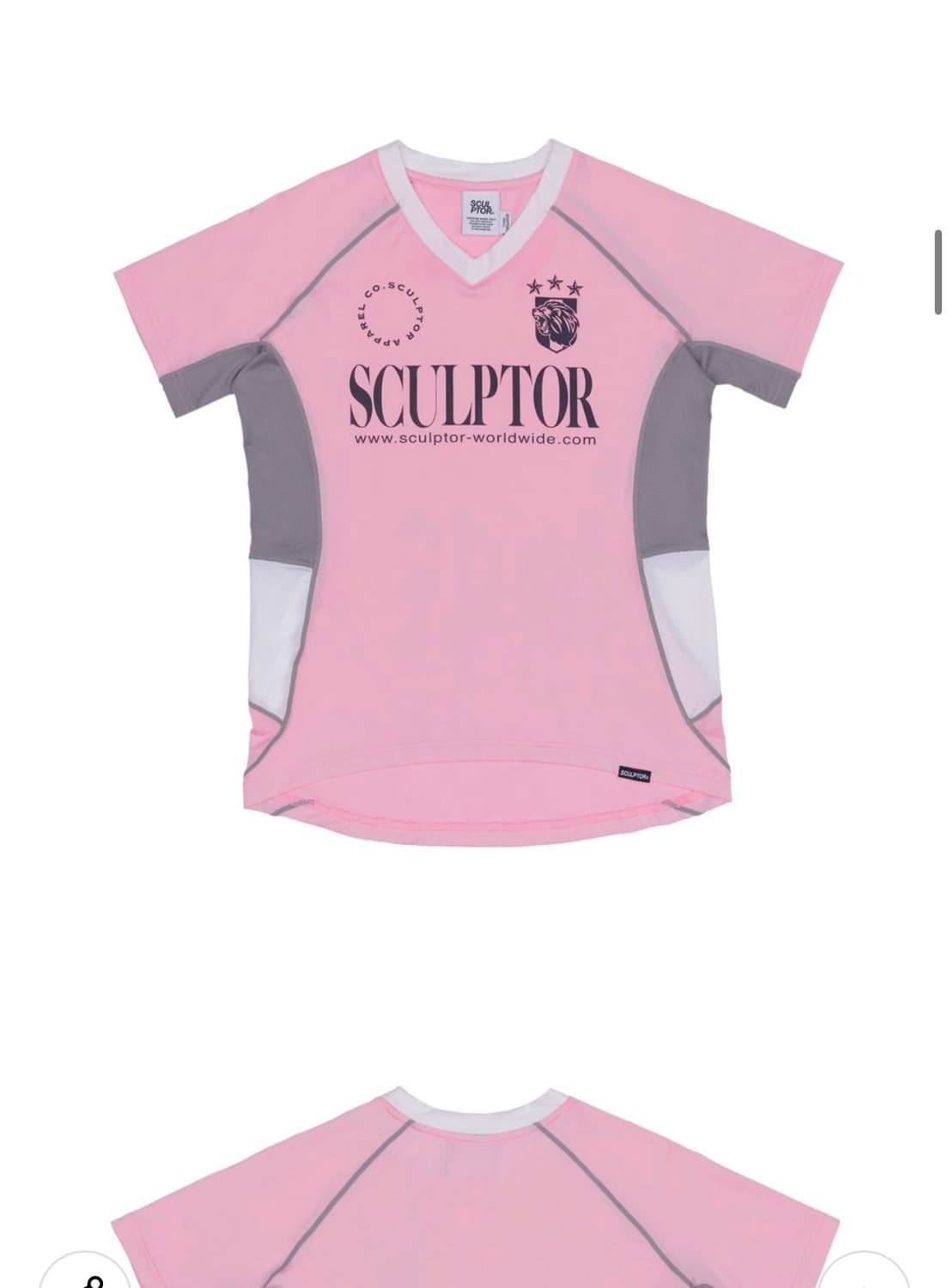 스컬프터 sports jersey tee pink 1사이즈 상품이미지3