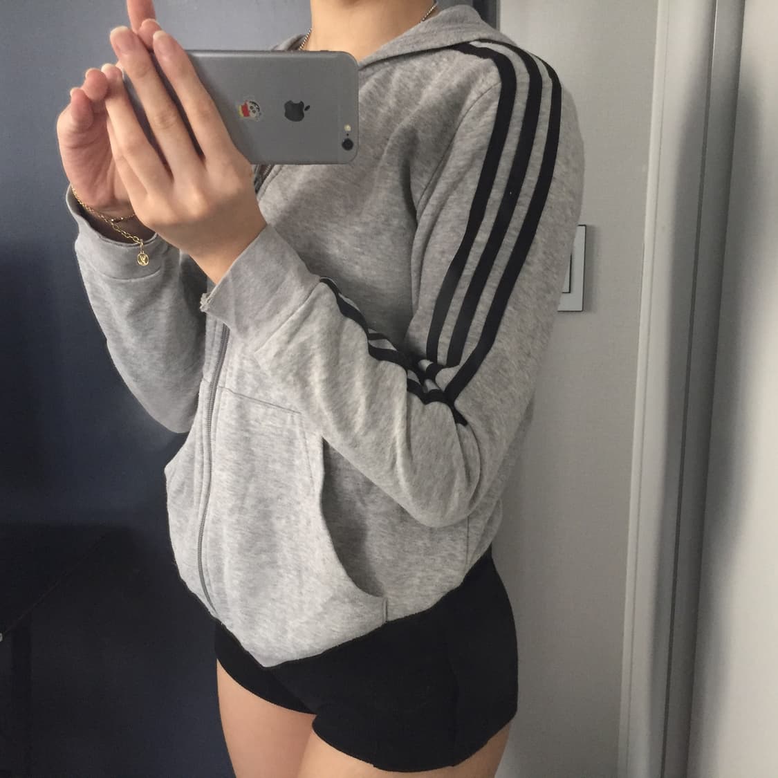 Adidas 베이직 후드집업 상품이미지2