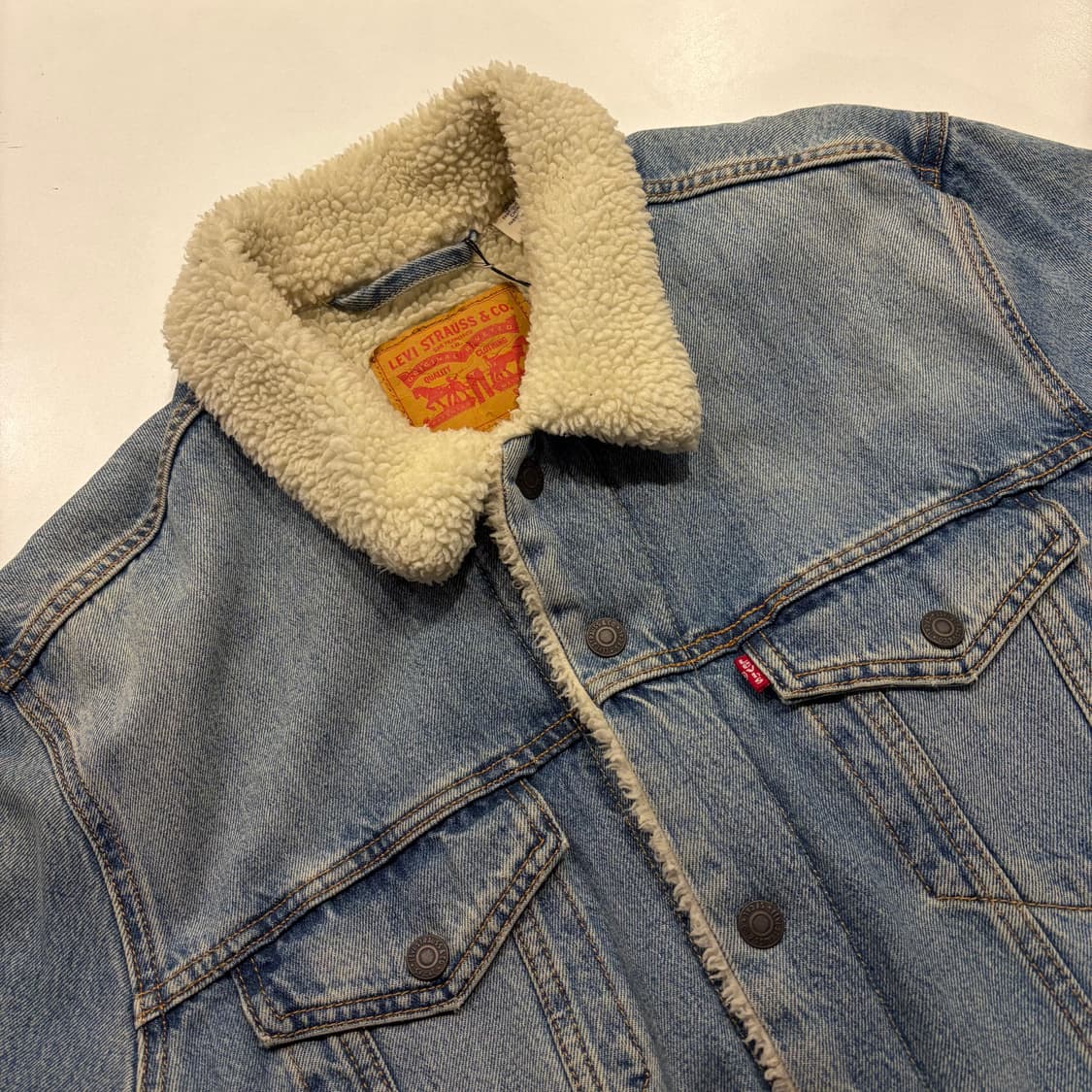 [XL] 리바이스 데님 트러커 자켓 쉐르파 청자켓 D258 상품이미지3