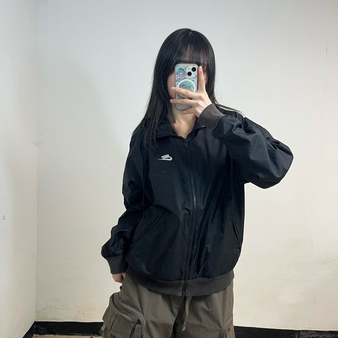 Nike black windbreaker 상품이미지2