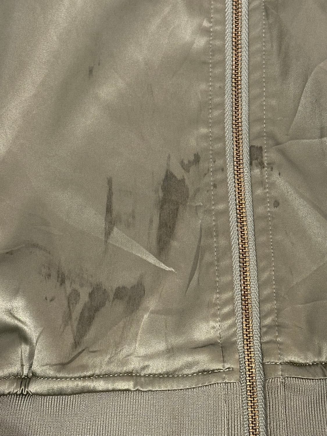 일본 빈티지 카키 화이트 스카잔 오버핏 자켓 XL 상품이미지7