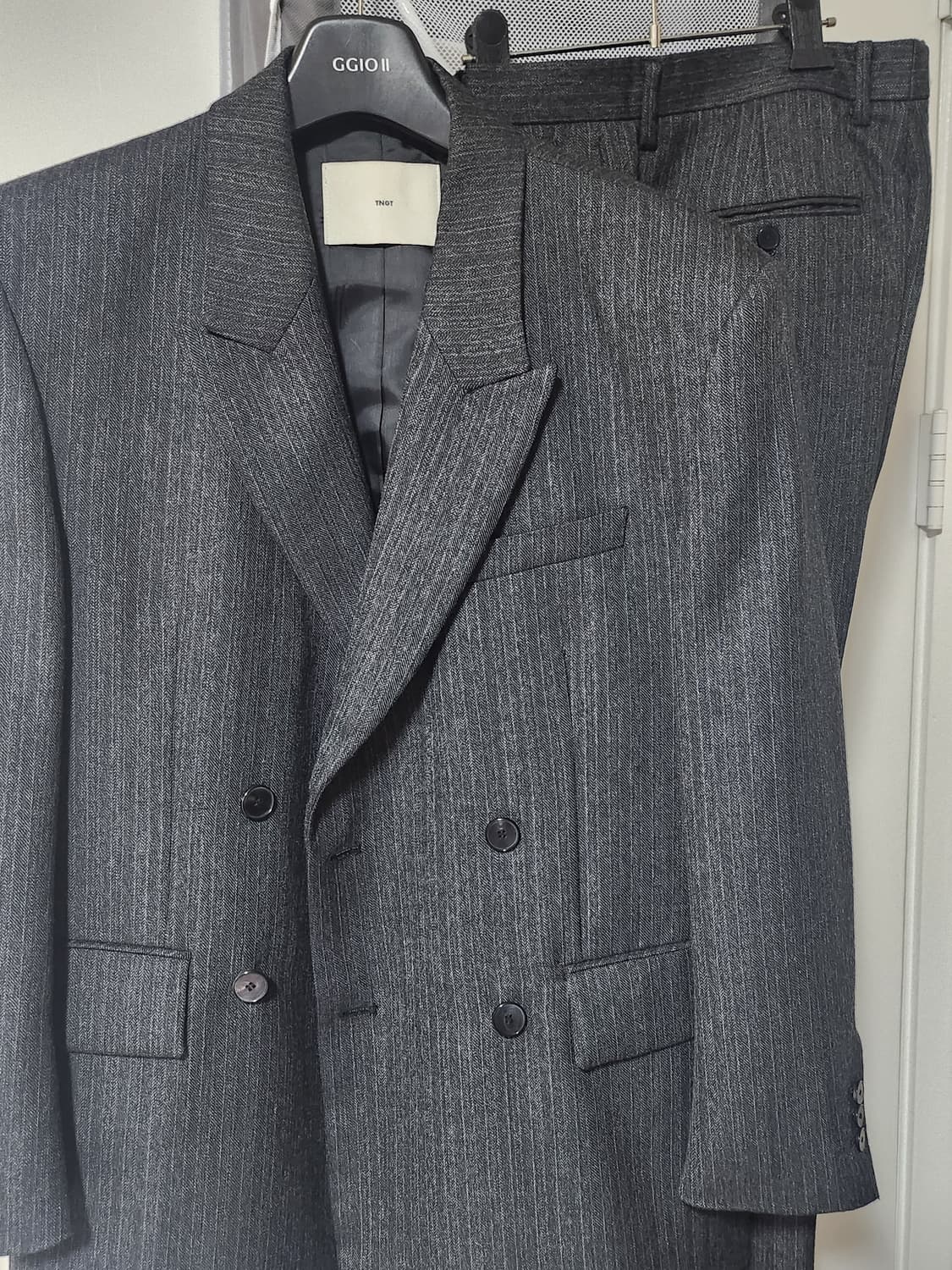 TNGT 버진 울 헤링본 셋업 그레이 상품이미지8