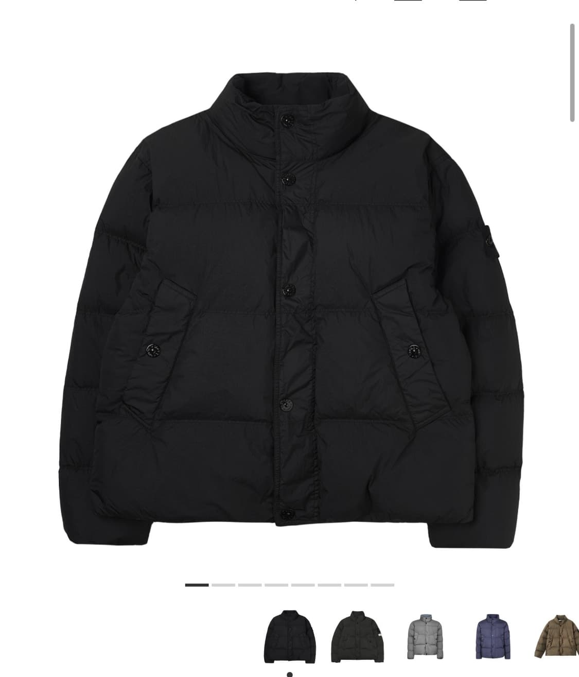 25fw 스톤아일랜드 크링클랩스 패딩 블랙 L 상품이미지1
