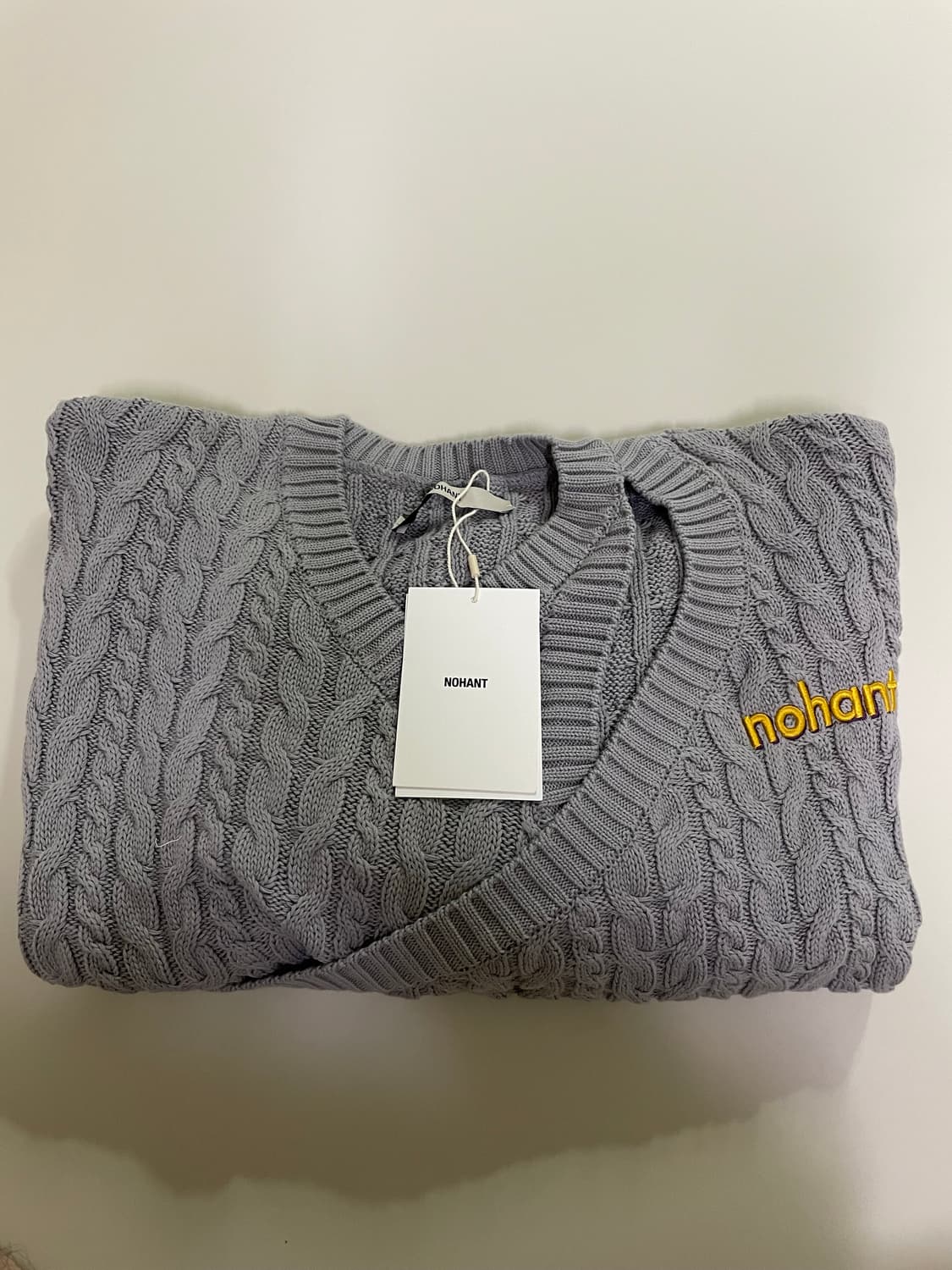 노앙(nohant) two way cable knit 새상품 팝니다. 상품이미지3