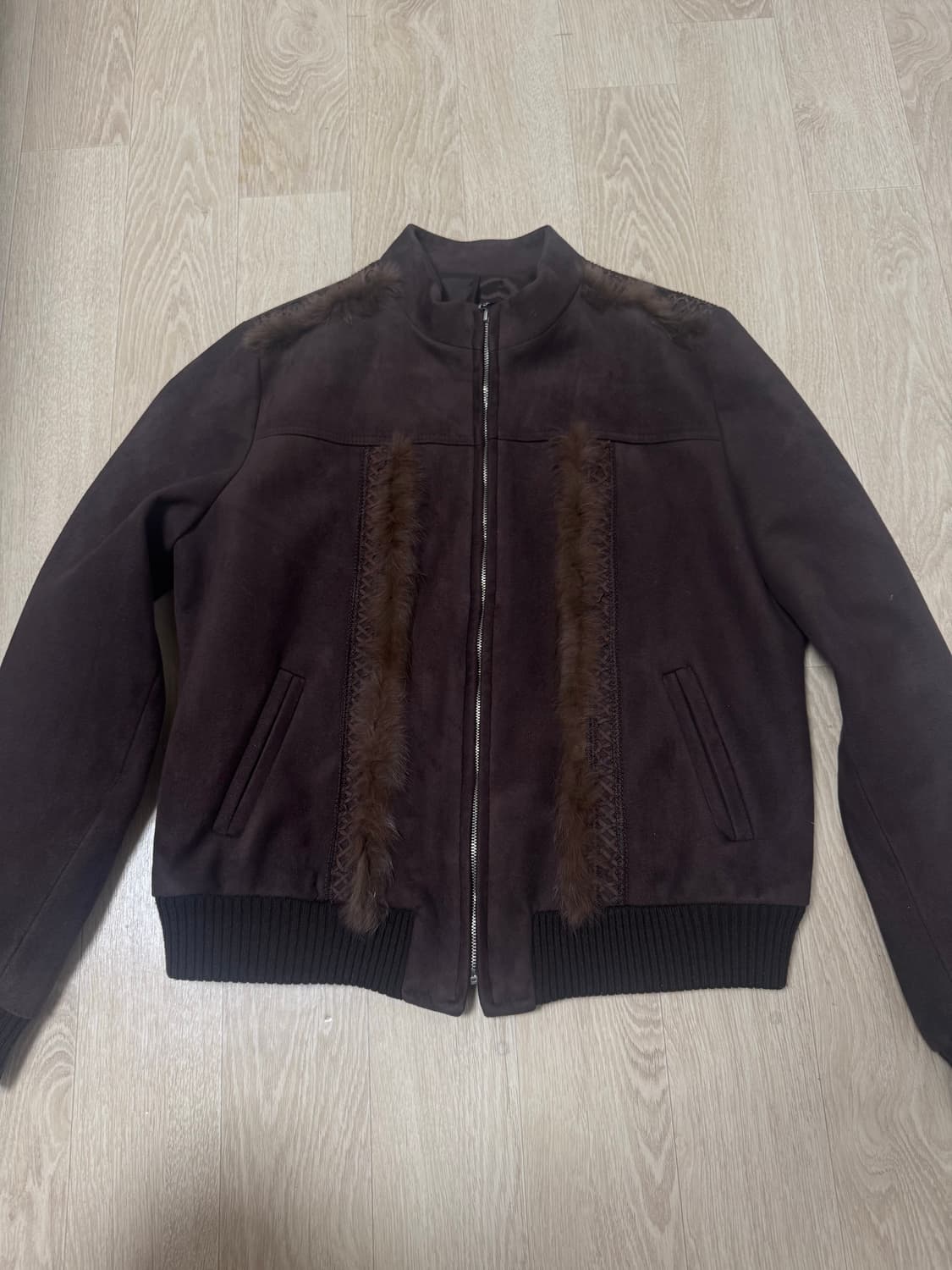 빈티지 브라운 집업 상품이미지1