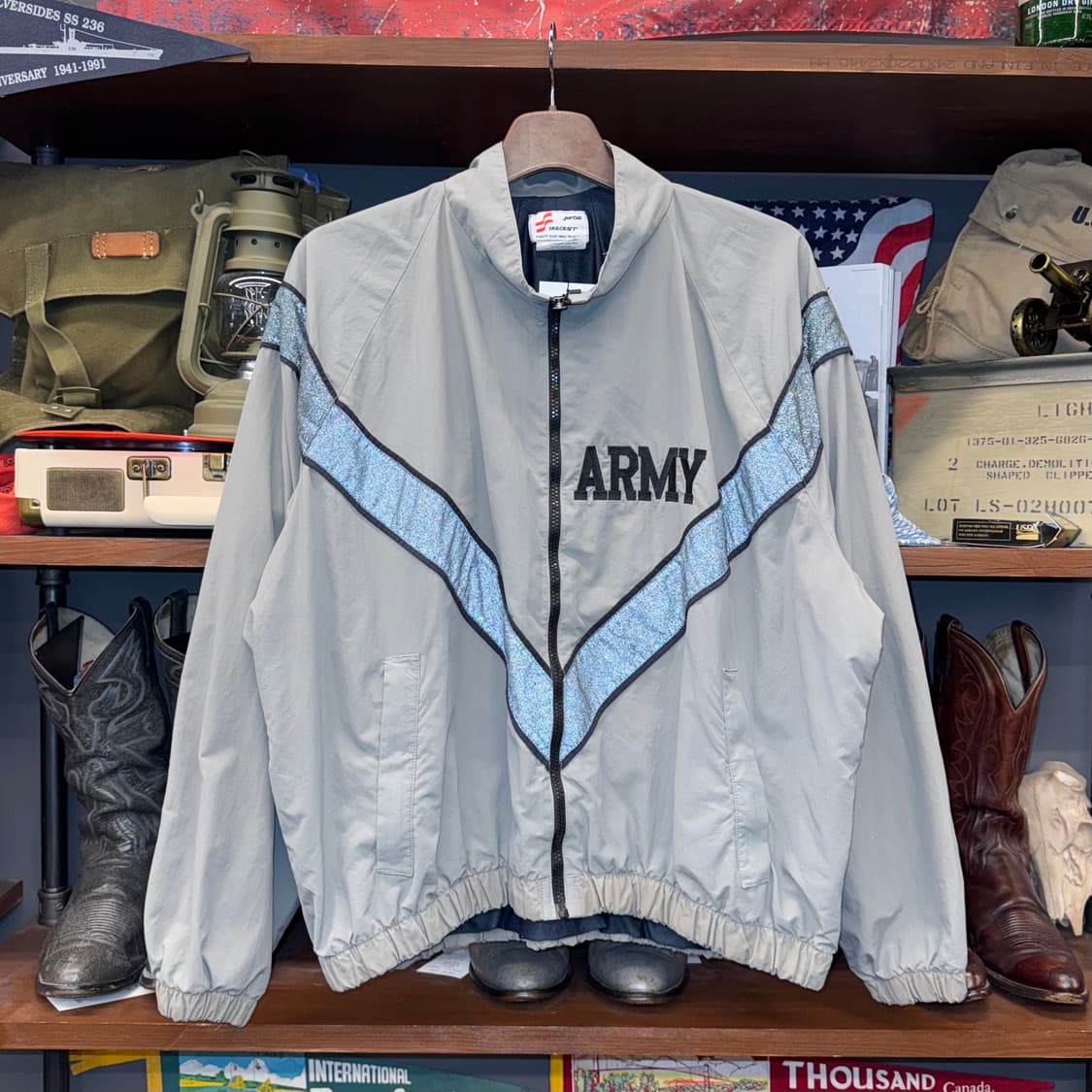 L/S 90s IPFU 1세대 US ARMY 오리지널 V 스카치 바람막이 상품이미지7