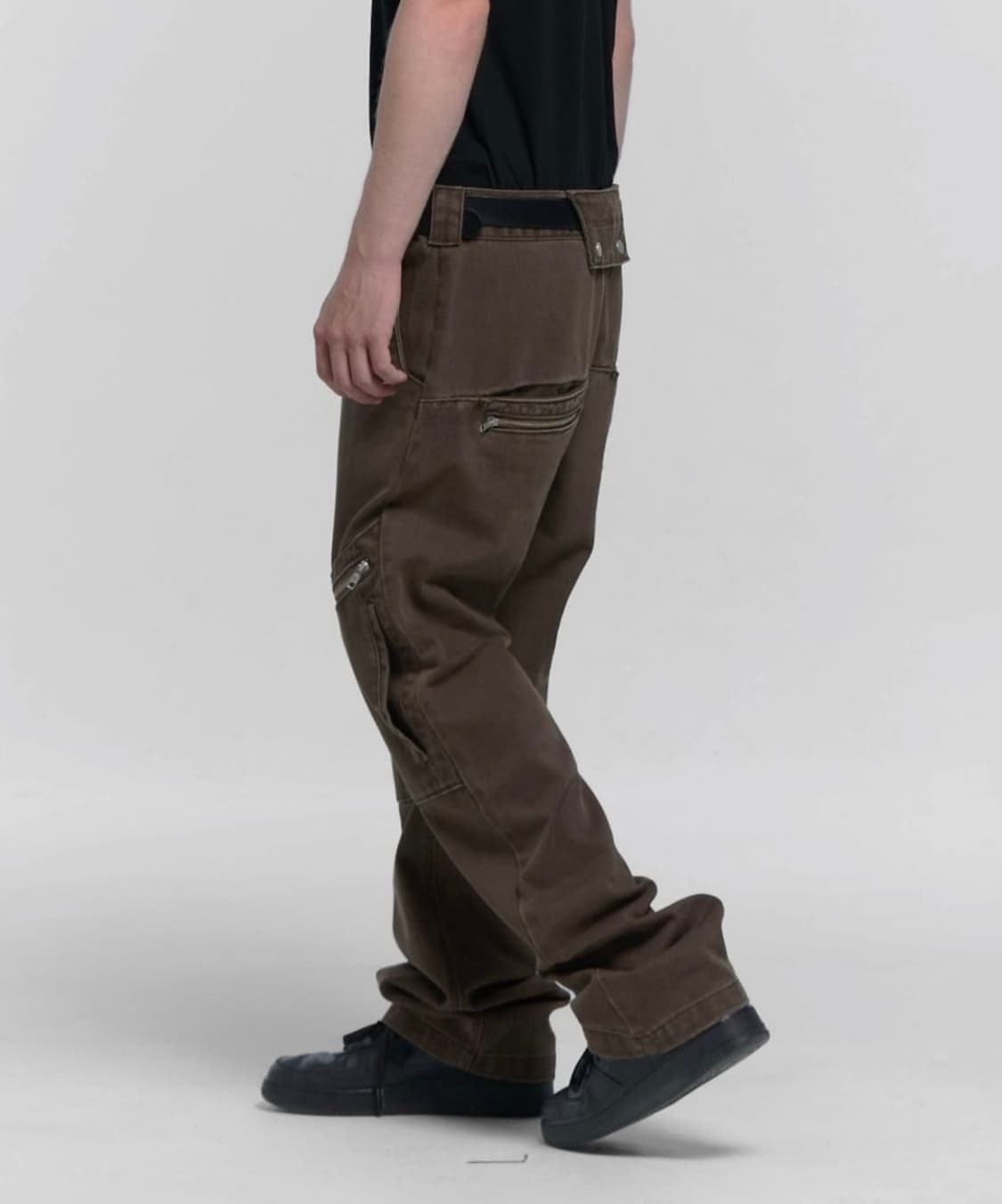 플라스틱프로덕트 리빌드 포켓 팬츠 브라운 S 상품이미지6