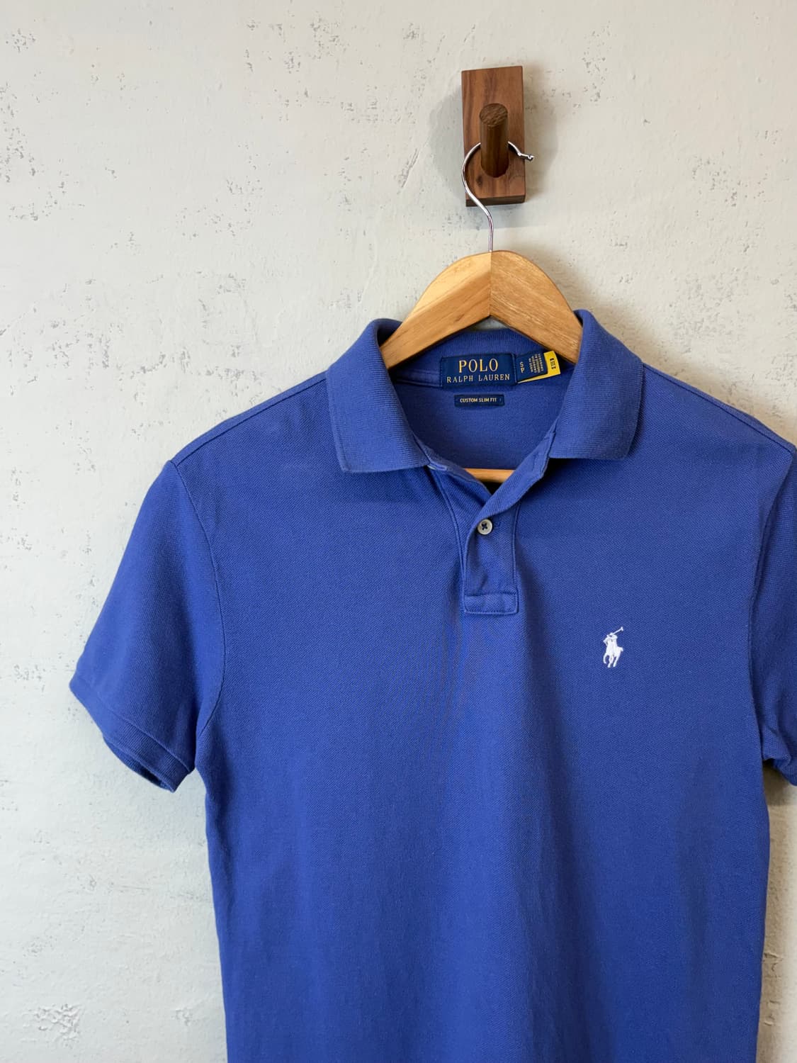 폴로랄프로렌 큐알 인증 반팔 카라티 블루 상품이미지5
