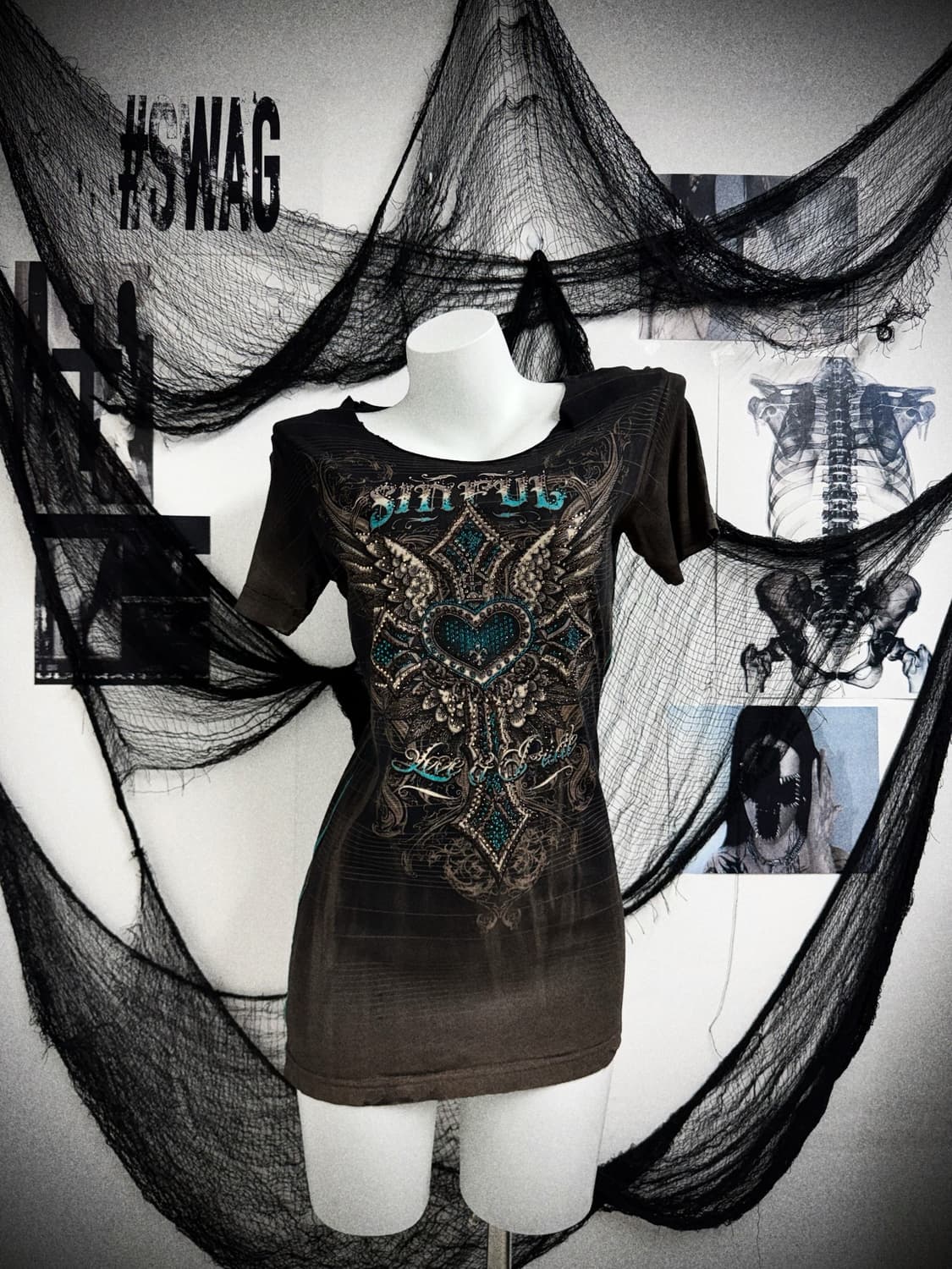 00s graphic beads halfsleeve 상품이미지1