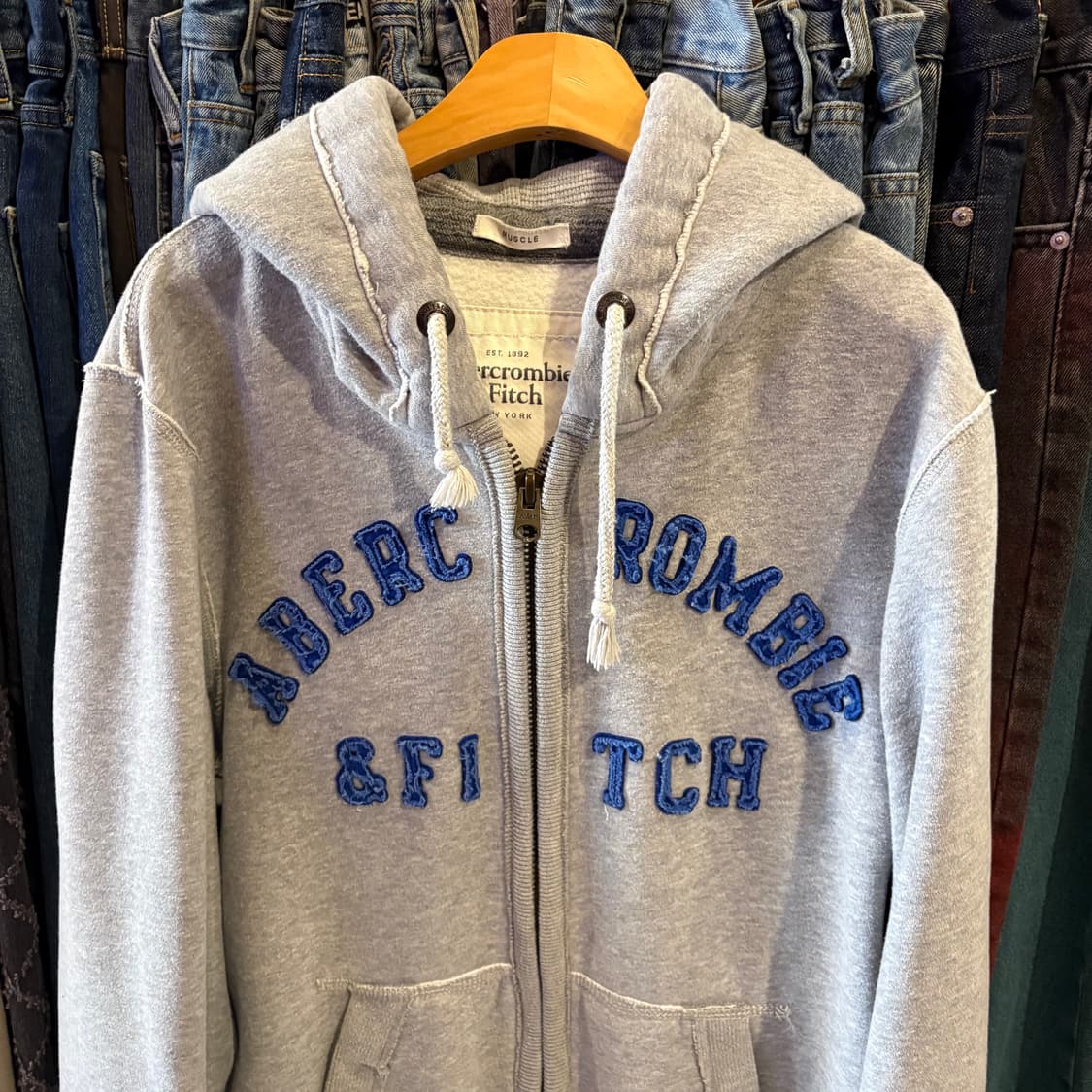 아베크롬비 그레이 후드집업 상품이미지3