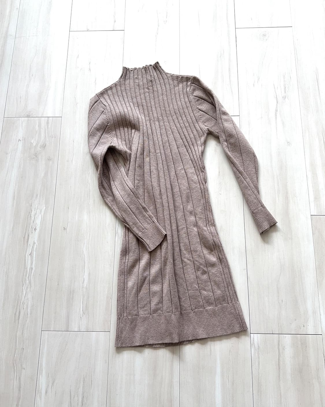 Mute beige oatmeal knit dress 상품이미지7