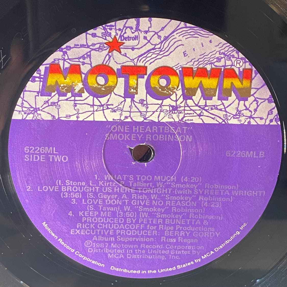 (중고LP-소울) Smokey Robinson -One Heartbeat 상품이미지5