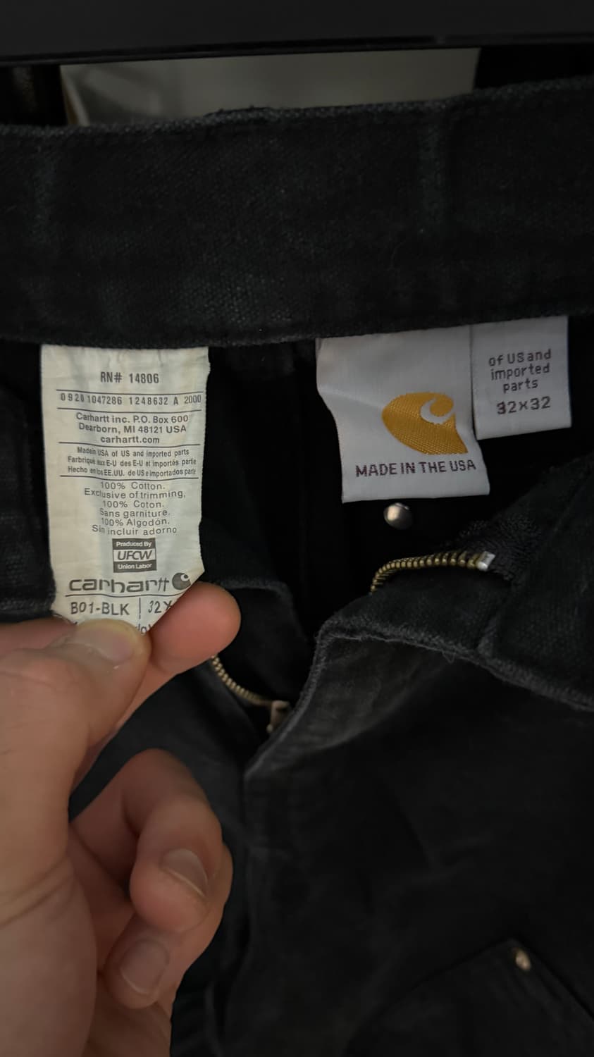 빈티지 칼하트 카펜터 블랙 상품이미지3
