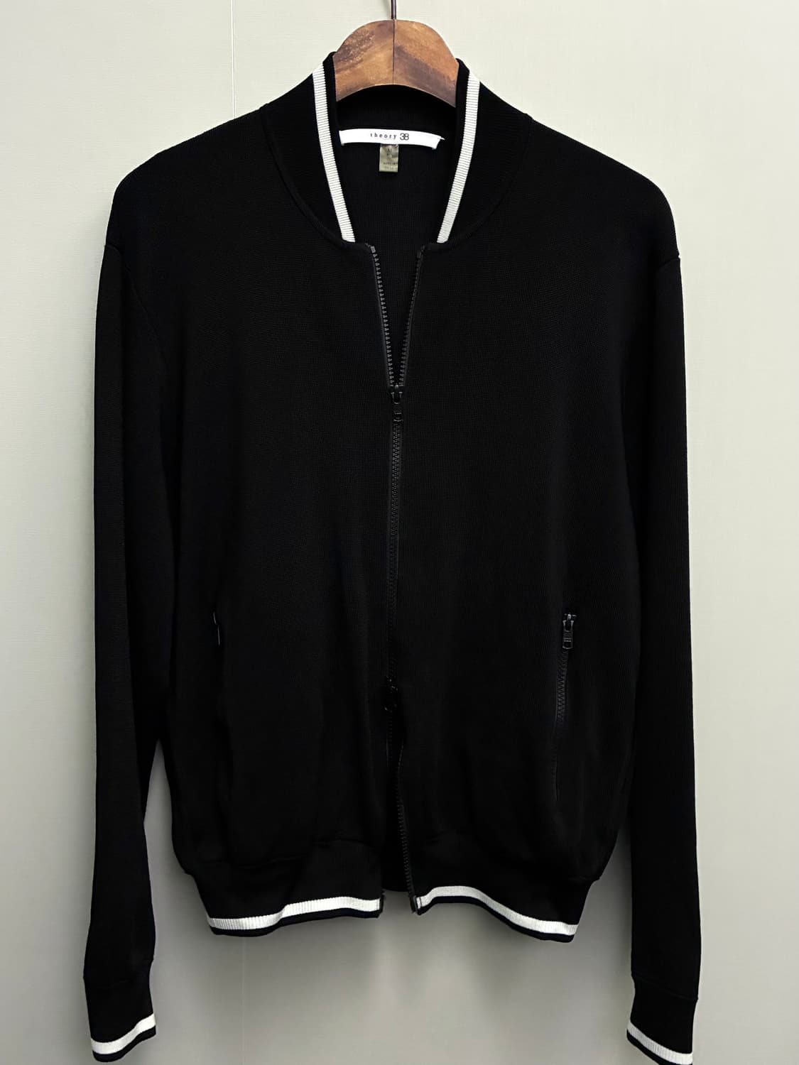 (M/100)Theory 띠어리 38 투웨이 져지 블루종자켓 블랙 상품이미지7