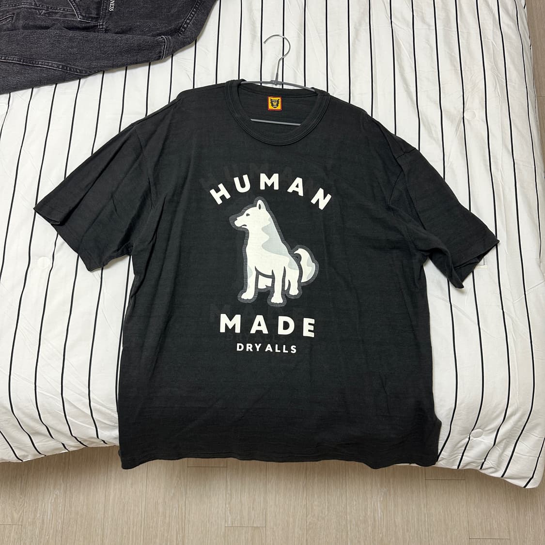 휴먼메이드 웍스아웃 진돗개 티셔츠 블랙(3XL) 상품이미지2