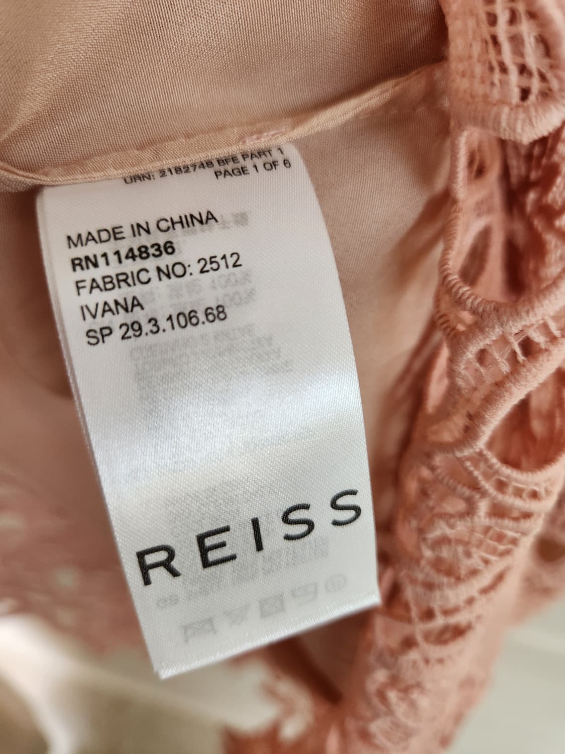 REISS 리스 레이스자수 원피스 44사이즈 상품이미지8