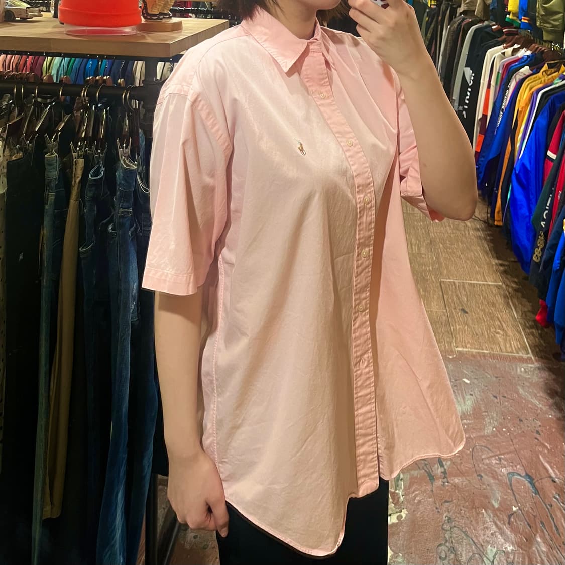 [HI] 폴로 반팔셔츠 연핑크 상품이미지3