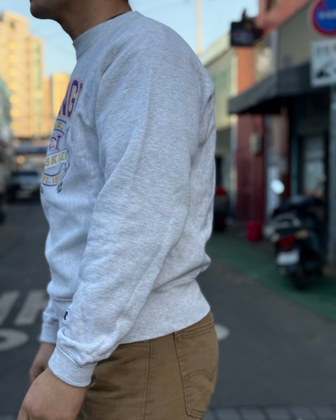 00‘s 챔피온 리버스위브 워싱턴 허스키 스웻셔츠 S 상품이미지8