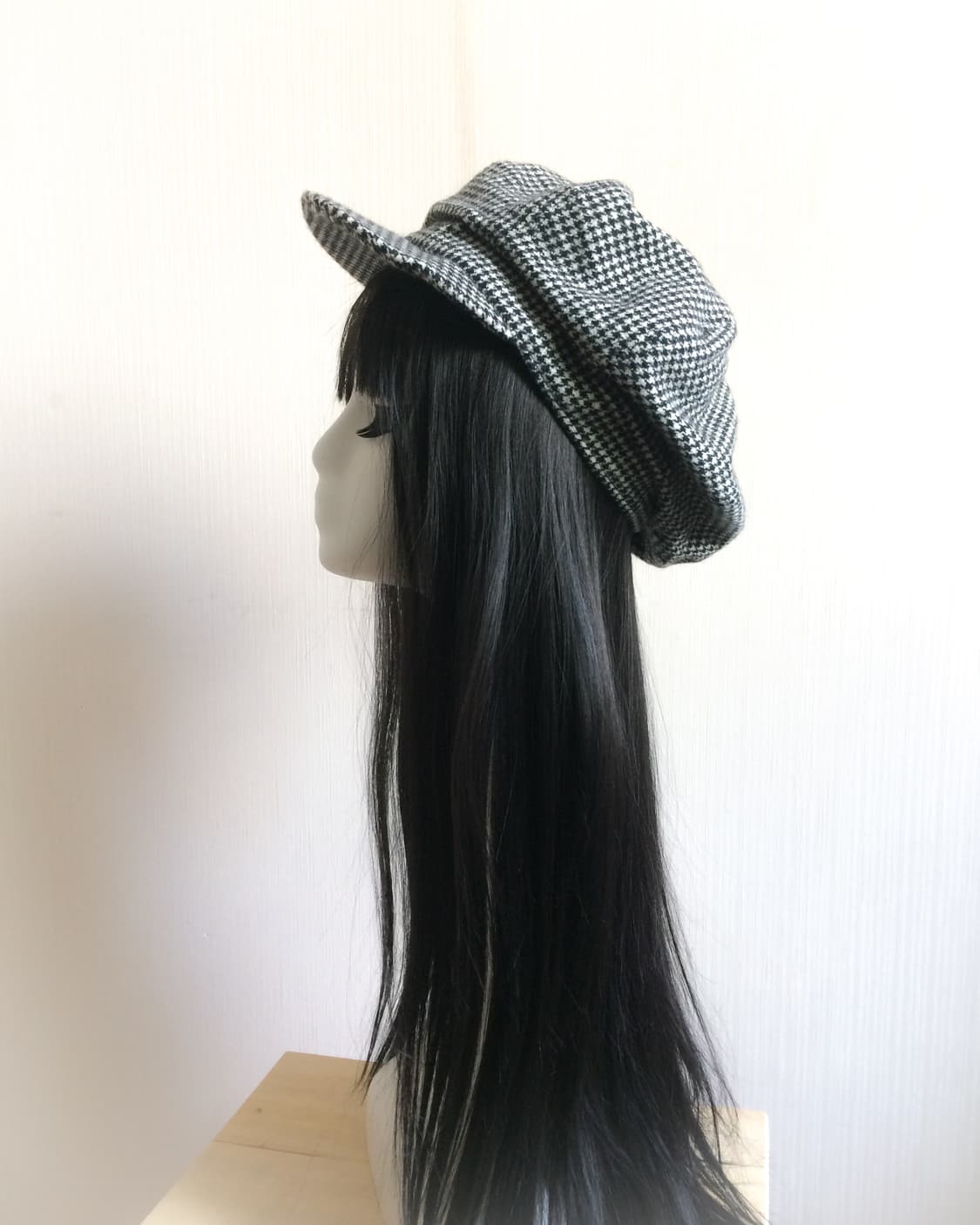 Hound tooth pattern newsboy cap 상품이미지2