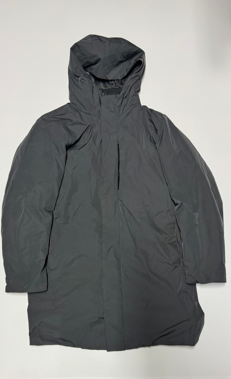 유니클로 하이브리드 우모 다운 코트 L 그레이 상품이미지1