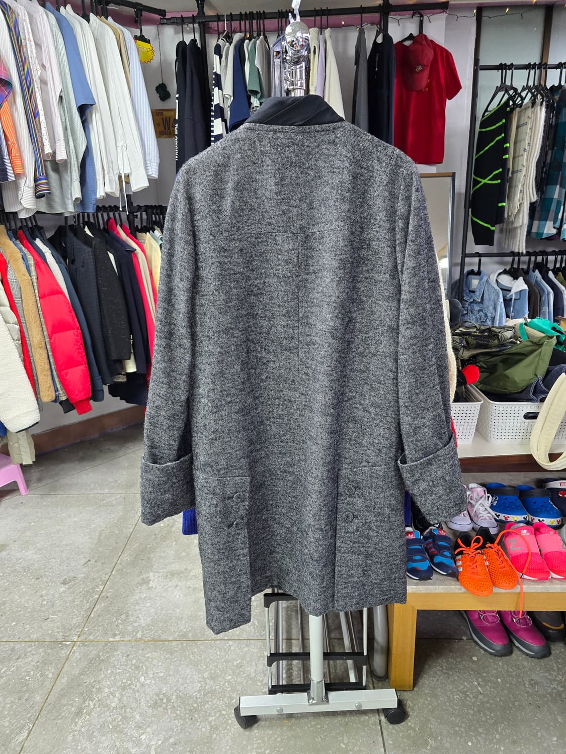 구호 빈티지 회색 모직 코트 (1314) 상품이미지2